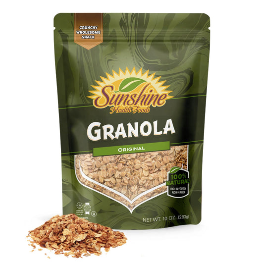 Original Granola, Delightfully Crunchy Healthy Granola Cereal, Ideal Granola for Yogurt or Enjoy with Milk, Perfect Granola Cereal Healthy Snack Option for Any Time of Day. 10oz Bag - Healthy Day Supplements