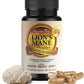 Lion Mane Mushroom Supplement, Pure Lions Mane Extract Mushroom for Cognitive Health, 100% Organic Lions Mane Formula for Optimal Brain Focus