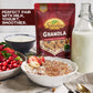 Healthy Granola Cereal, Delightfully Crunchy Granola Cranberry and Cinnamon Flavor, Ideal Granola for Yogurt or Enjoy with Milk, Perfect Granola Cereal Healthy Snack Option for Any Time of Day. 10oz Bag - Healthy Day Supplements