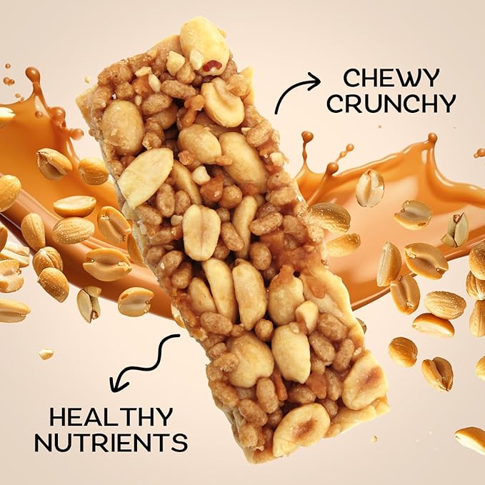 Gluten free Protein Bars, 5 Caramel Healthy Protein Bars for Active Lifestyles, Ideal Protein Bars for Meal Replacement, Perfect High Protein Bars for Muscle Recovery, and Sustained Energy - Healthy Day Supplements
