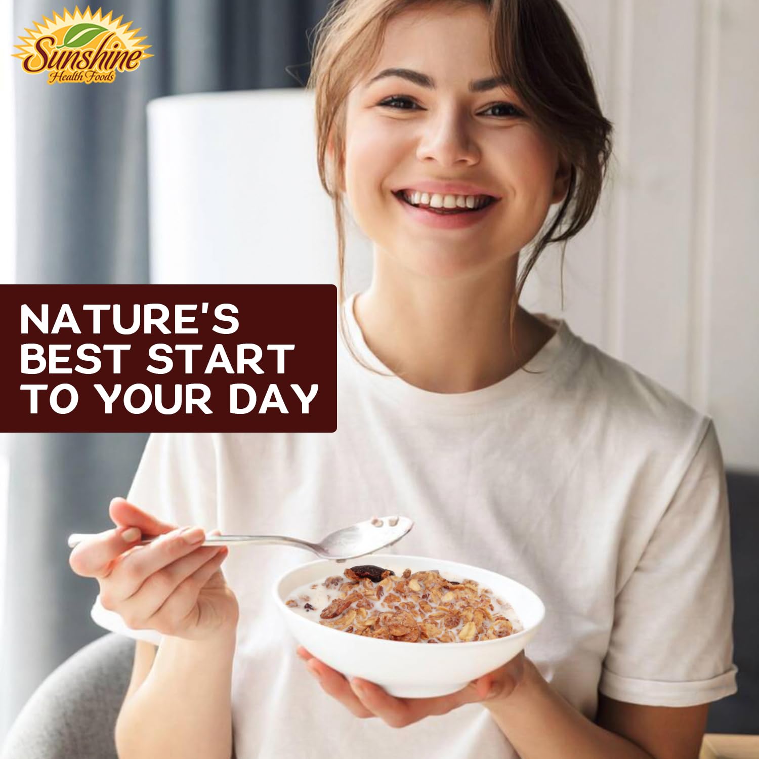 Healthy Granola Cereal, Delightfully Crunchy Granola Cranberry and Cinnamon Flavor, Ideal Granola for Yogurt or Enjoy with Milk, Perfect Granola Cereal Healthy Snack Option for Any Time of Day. 10oz Bag - Healthy Day Supplements