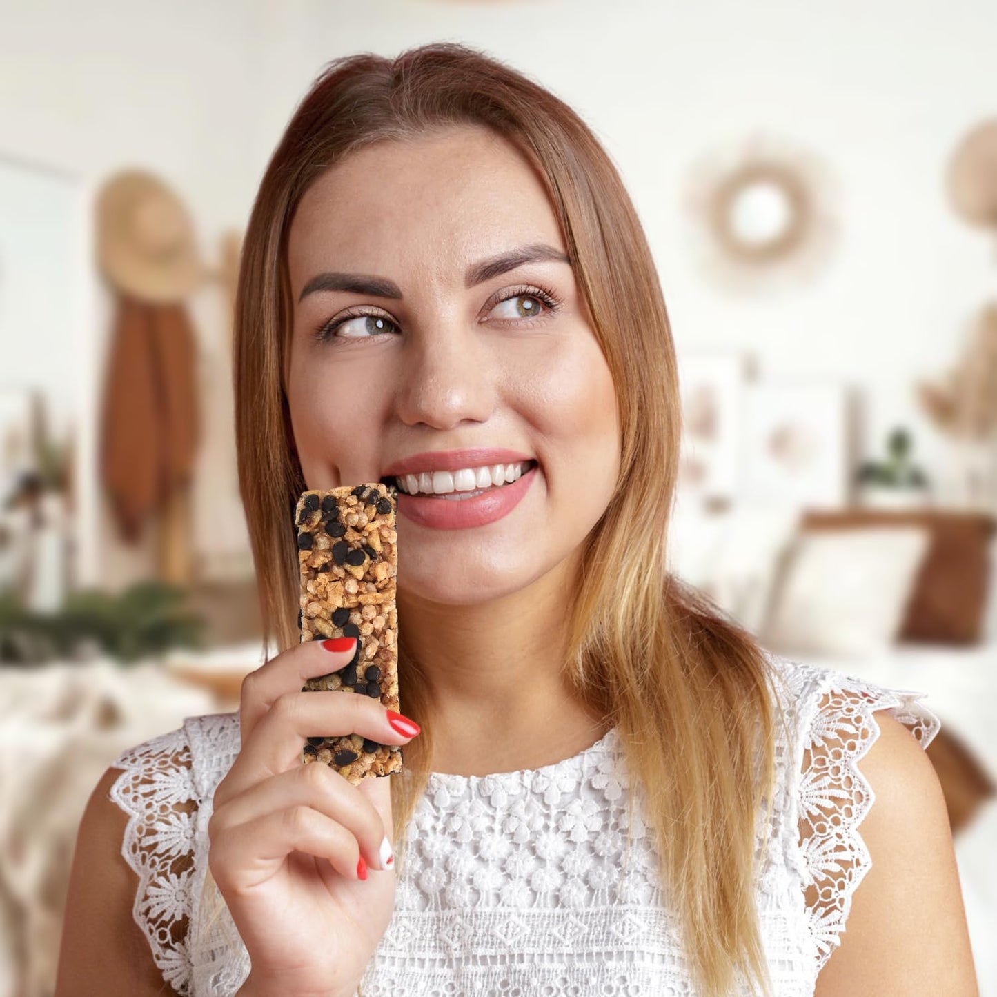 Crunchy Cereal Bars, Chocolate Chip Cereal Snack Packs, Ideal Gluten free Cereal Bars for Kids, Adults for a Tasty Option, Perfect Breakfast Bars or Snack Food Bars for On the Go. 5 Pack (Kosher) - Healthy Day Supplements