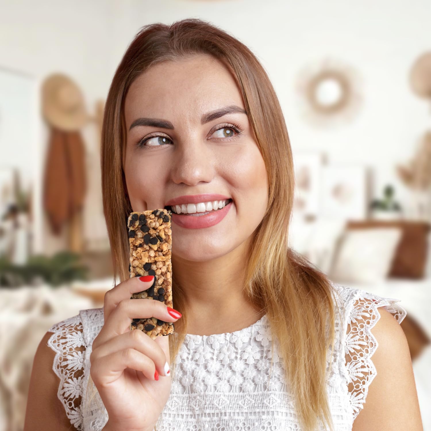 Crunchy Cereal Bars, Chocolate Chip Cereal Snack Packs, Ideal Gluten free Cereal Bars for Kids, Adults for a Tasty Option, Perfect Breakfast Bars or Snack Food Bars for On the Go. 5 Pack (Kosher) - Healthy Day Supplements