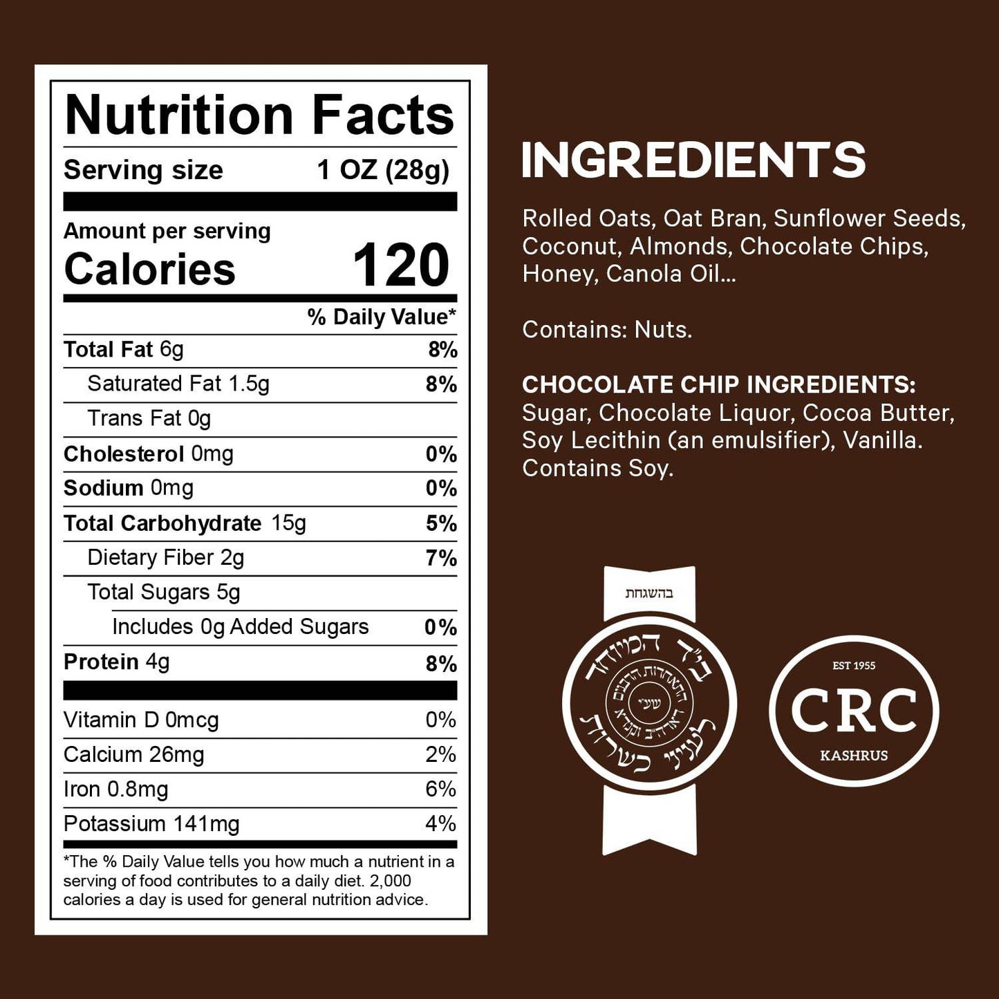 Chocolate Granola Food, Delightfully Crunchy Healthy Granola Cereal, Ideal Granola for Yogurt or Enjoy with Milk, Perfect Granola Cereal Healthy Snack Option for Any Time of Day. 10oz Bag - Healthy Day Supplements