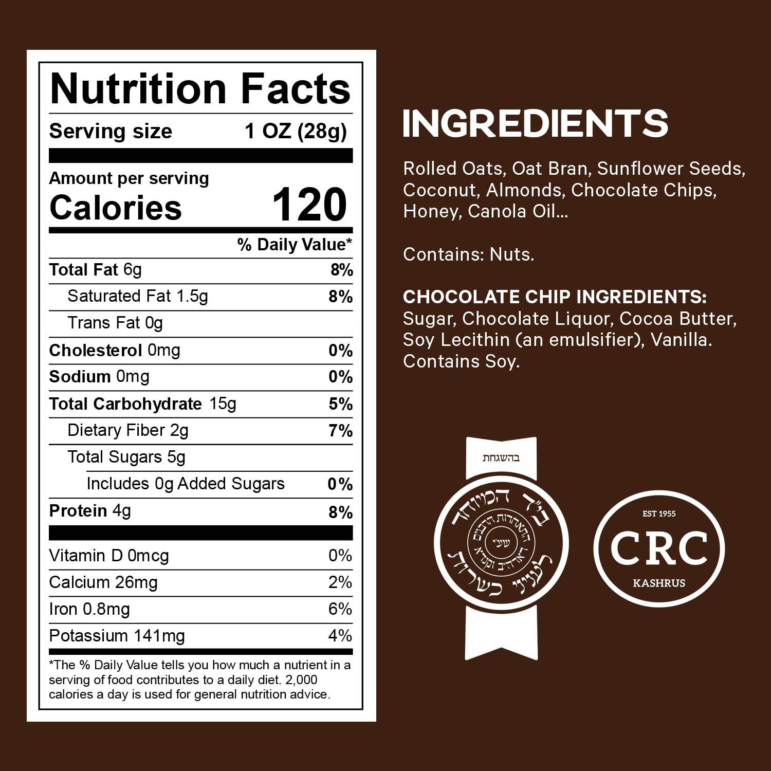 Chocolate Granola Food, Delightfully Crunchy Healthy Granola Cereal, Ideal Granola for Yogurt or Enjoy with Milk, Perfect Granola Cereal Healthy Snack Option for Any Time of Day. 10oz Bag - Healthy Day Supplements